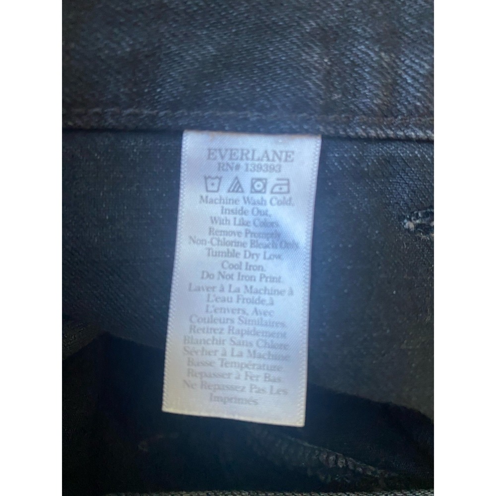 Everlane Women's The Way-high Gardener Cropped Denim Jeans Washed Black Size 24 - Picture 10 of 10